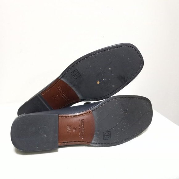 Cole Haan Leather Slip On Flat Loafer Shoes Navy Blue Women's Size 8.5 4A - Picture 7 of 8